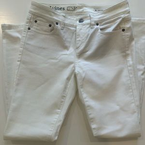 Vineyard Vines white cropped jeans size 6